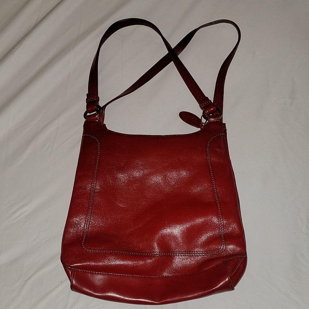 Rolfs Genuine Red Leather Handbag